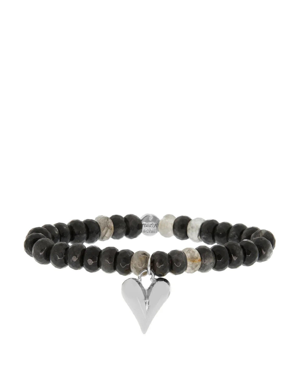 Marlyn Schiff Mocha Quartz Heart Bracelet