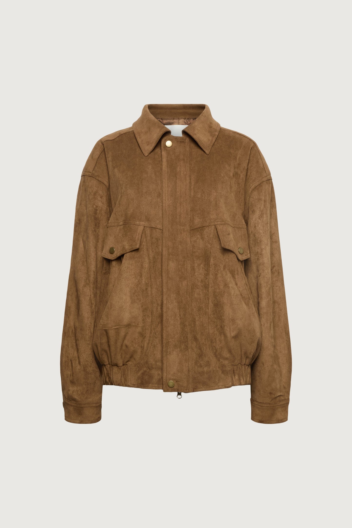VEGAN SUEDE BOMBER JACKET