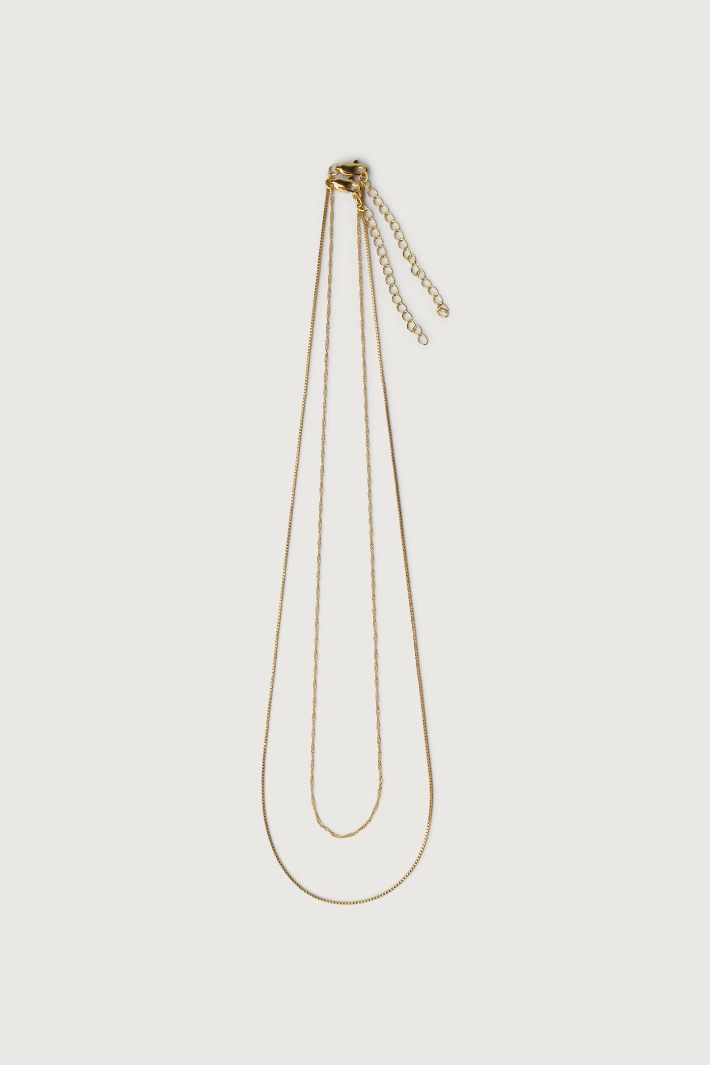 MINIMAL LAYERED CHAIN NECKLACE