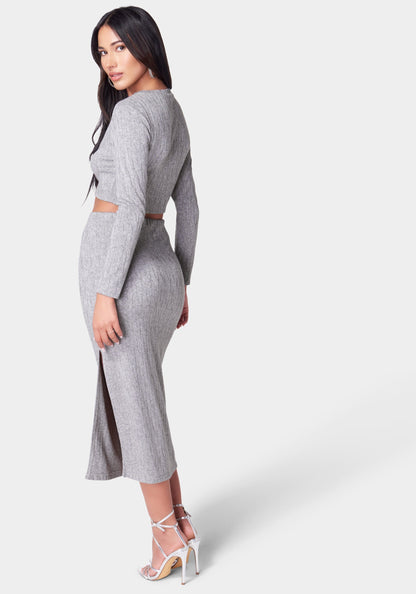 Two Piece Sweater Set Dress