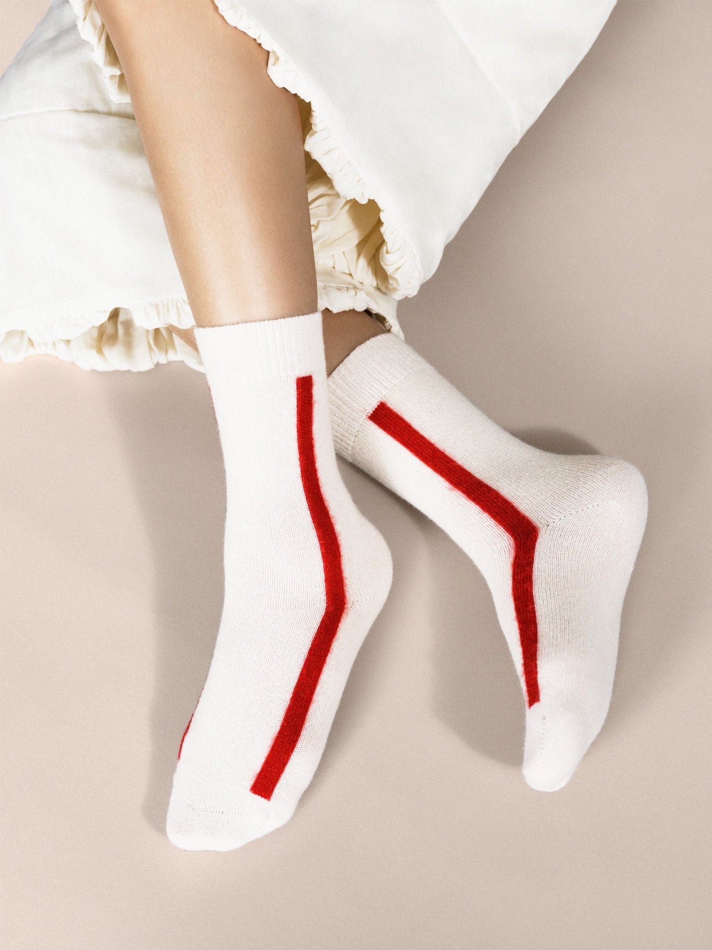 Hansel From Basel Stripe Cashmere Sock