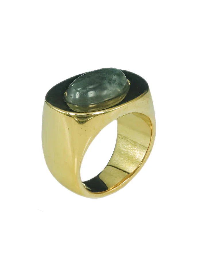Lucas Jack Oval Ring With Stone