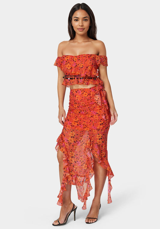 Ruffle Fringe Skirt