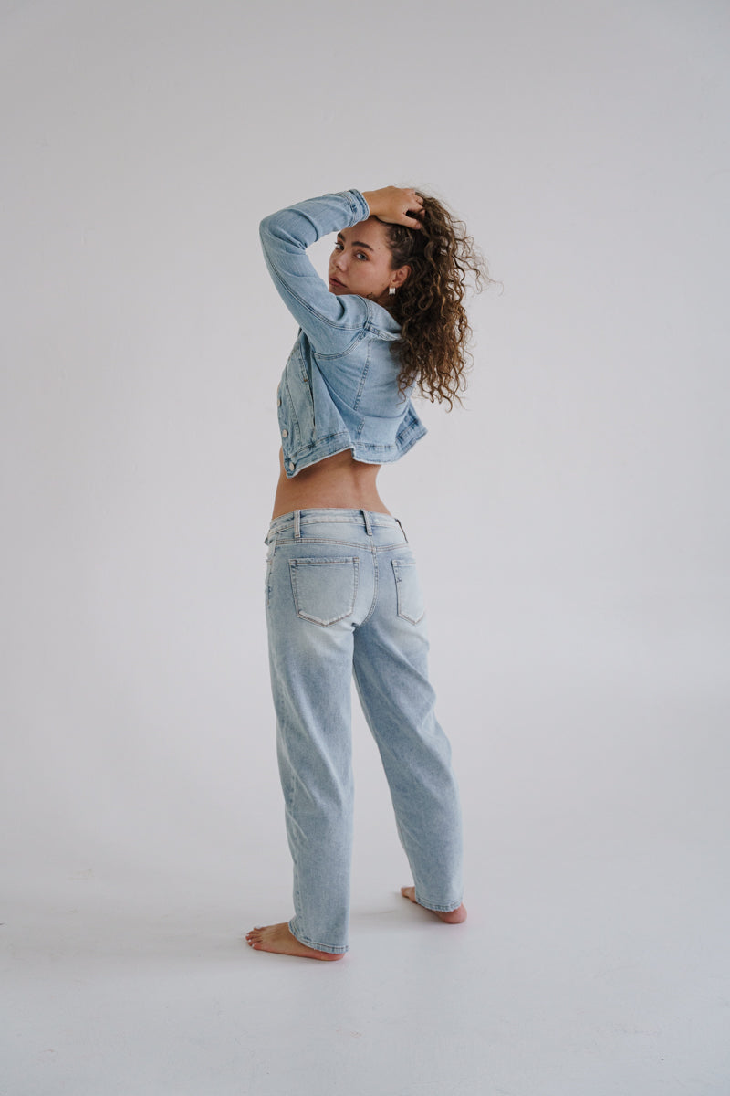 Charlotte Long Sleeve Denim Jacket Light Wash