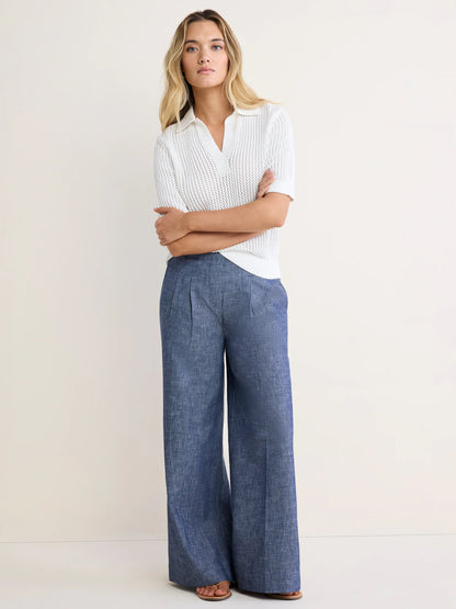 nz by NIC+ZOE Mesh Polo Sweater