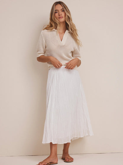 nz by NIC+ZOE Mesh Polo Sweater