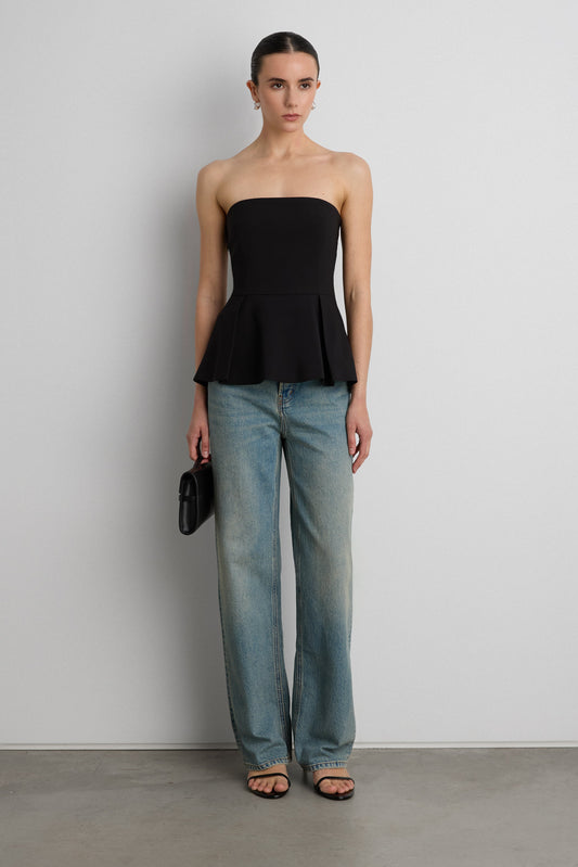 PEPLUM TUBE TOP