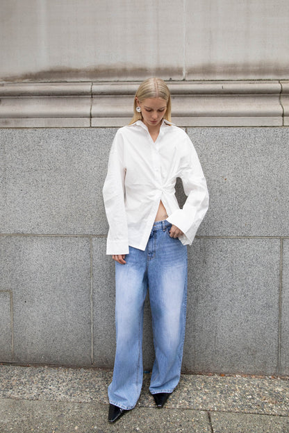 OVERSIZED DRAPED SHIRT