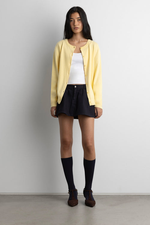 RELAXED FIT BUTTON FRONT CARDIGAN