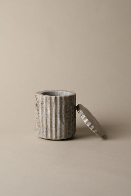 TALL MARBLE CANISTER