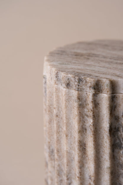 TALL MARBLE CANISTER