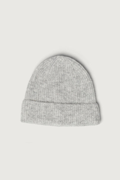 FUZZY RIBBED KNIT BEANIE