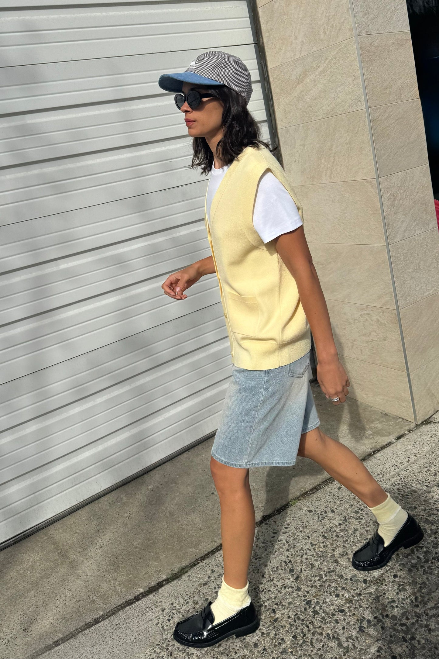 'GOOD DAY SUNSHINE' GINGHAM CAP