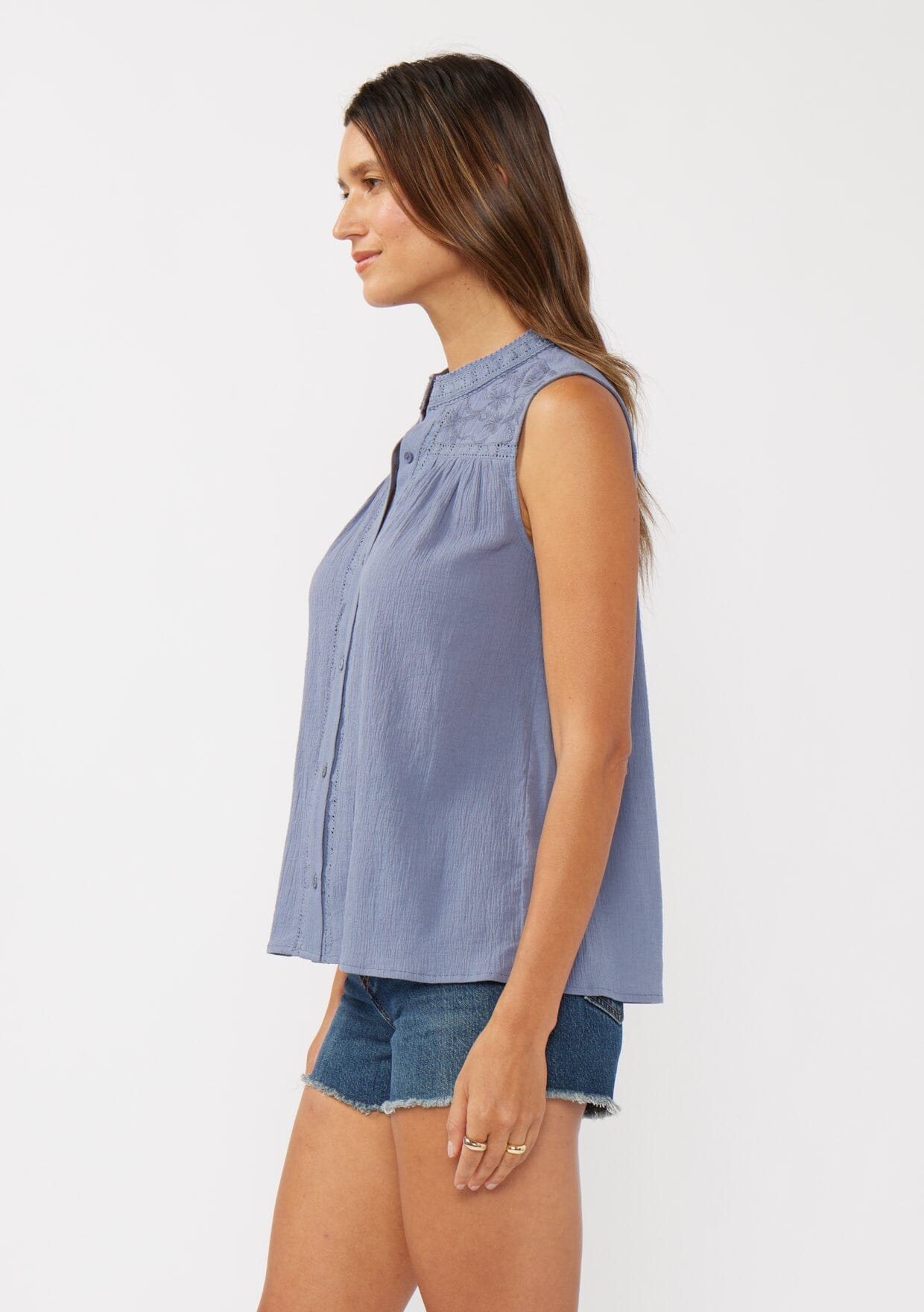 Elara Embroidered Tank Top