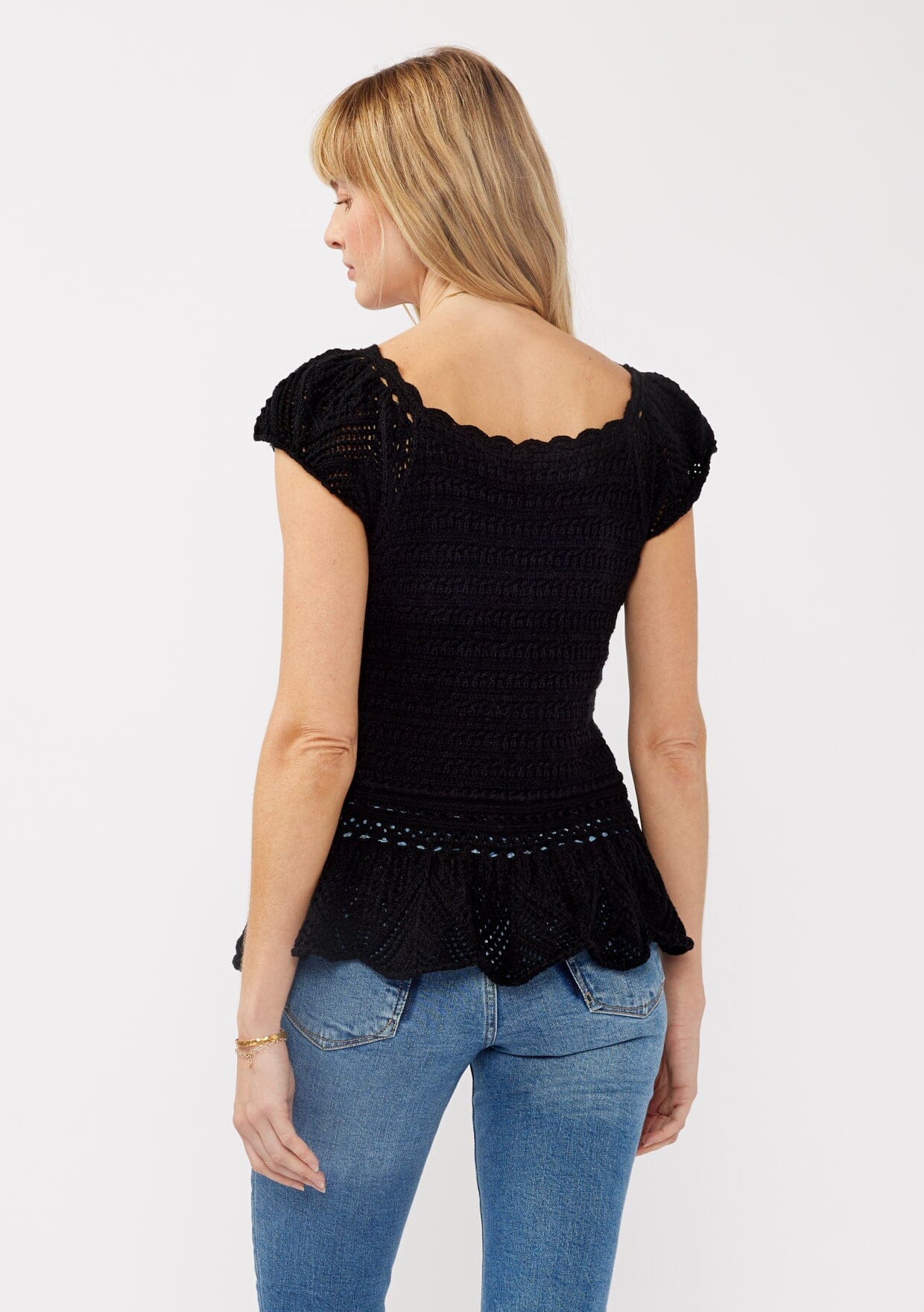 Nora Peplum Knit Top