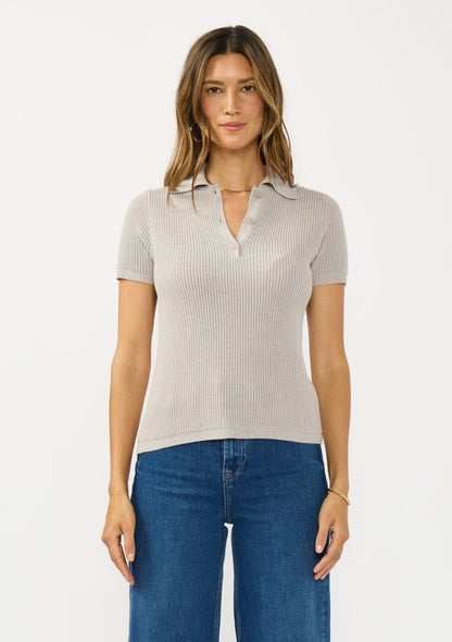 Lynn Waffle Knit Polo