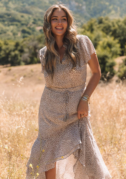 Alessia Animal Print Maxi Dress