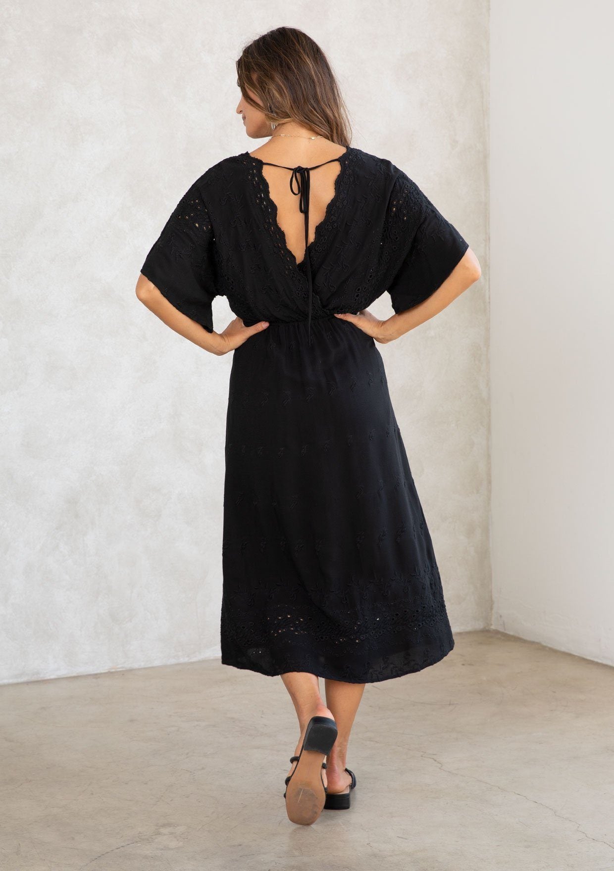Harper Eyelet Midi Dress