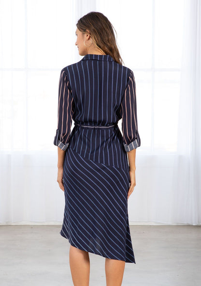 Ray of Light Striped Shirt Dress