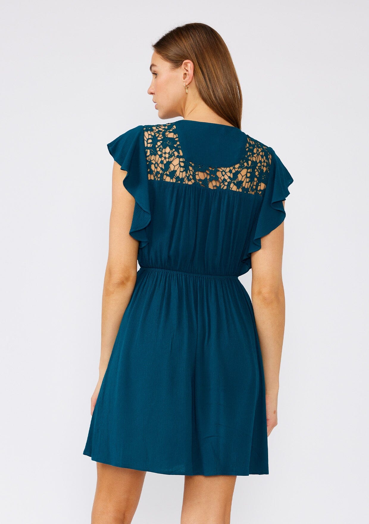 Bayside Crochet Mini Dress