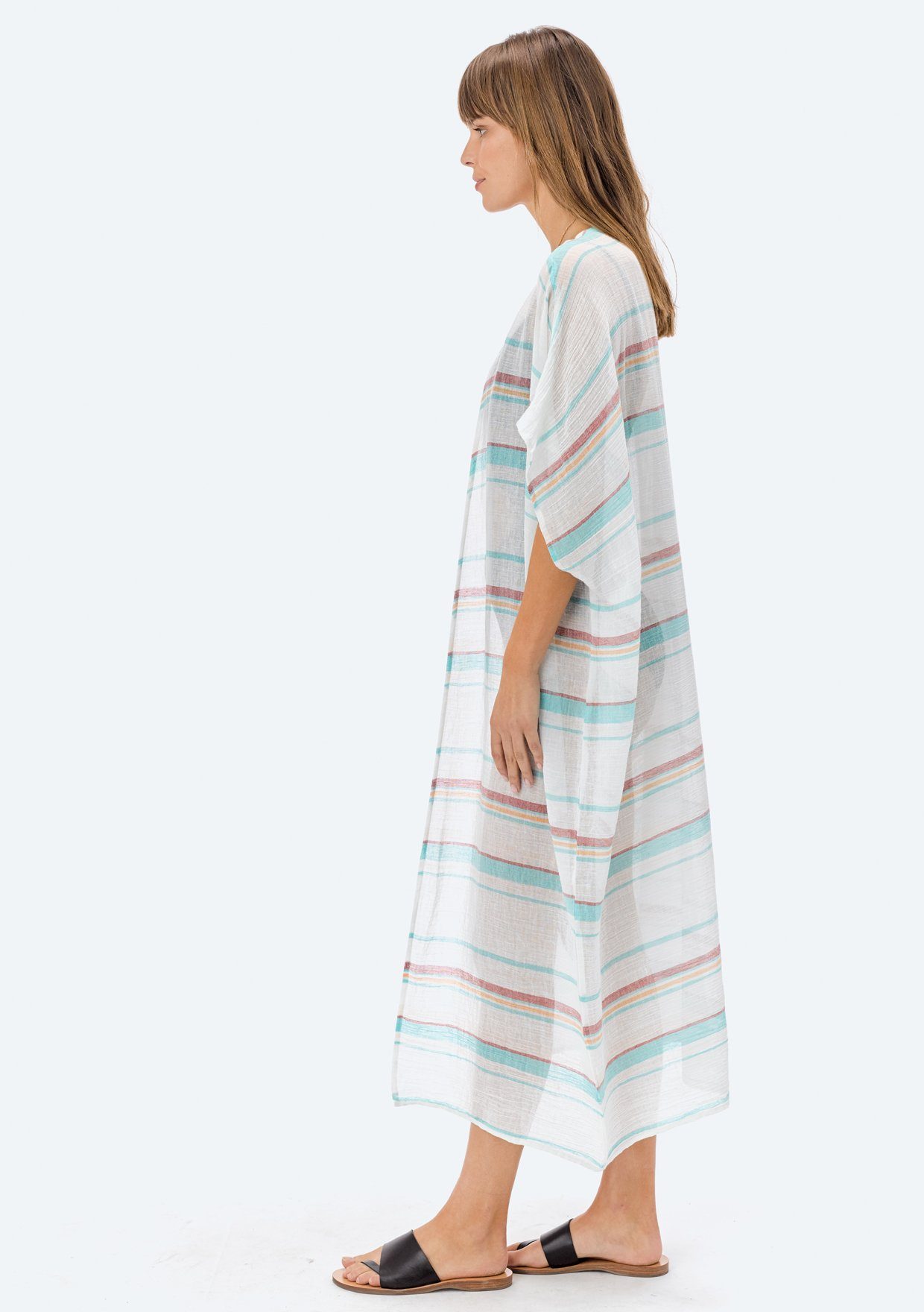 Sarina Striped Maxi Kimono