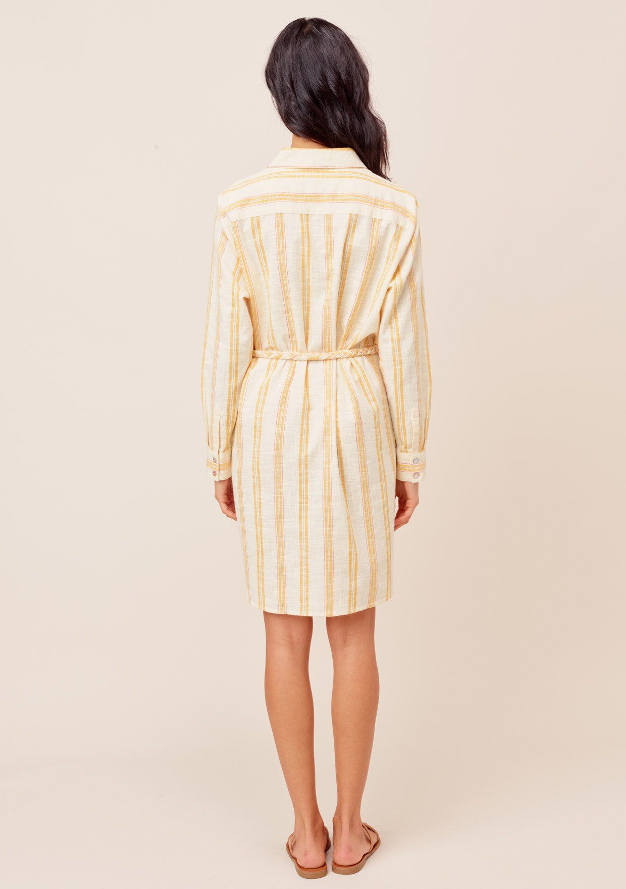 Justine Striped Shirt Dress