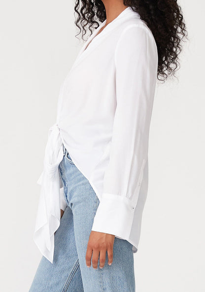 Happy Hour Tie Front Blouse