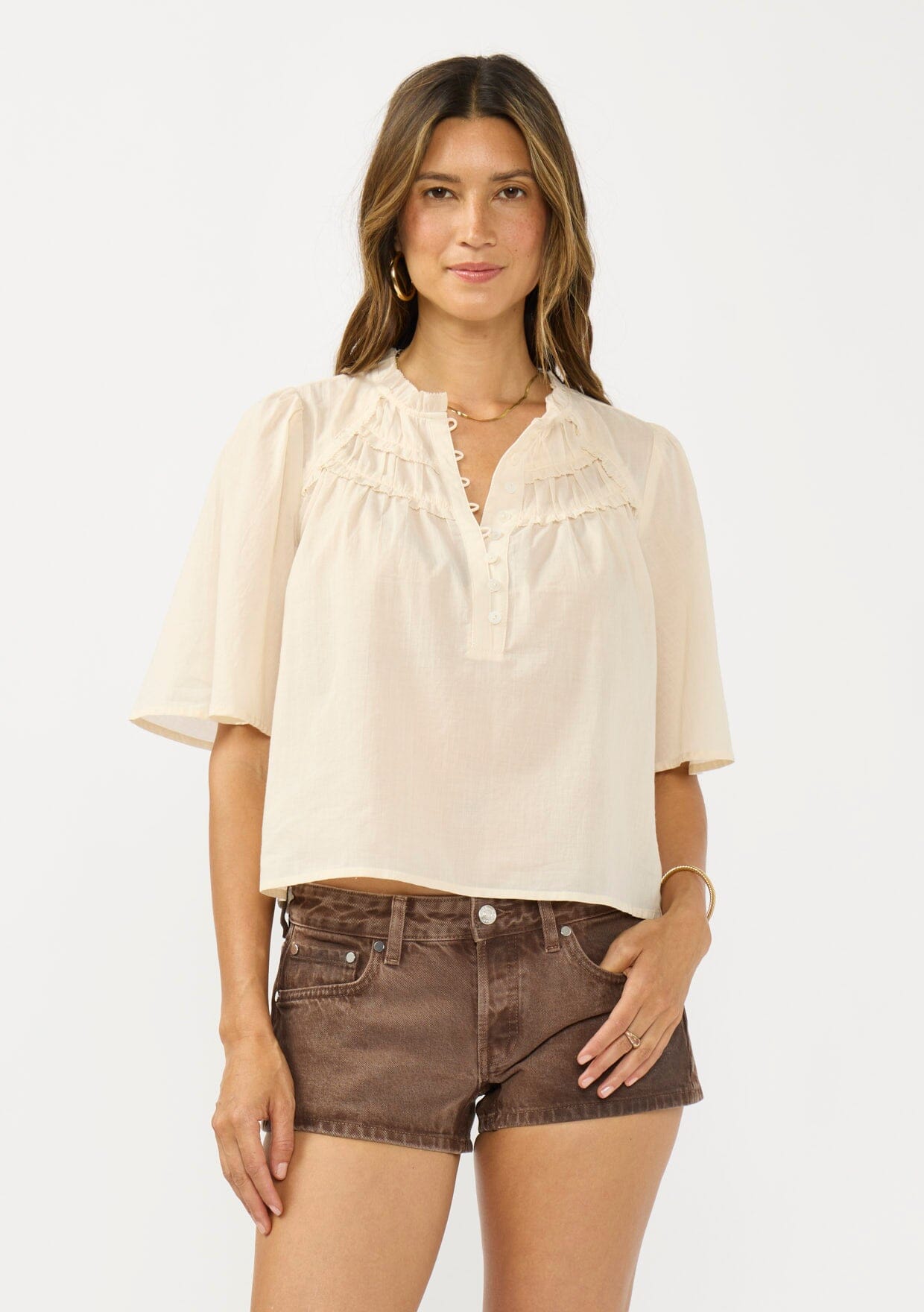 Vanya Ruffle Top