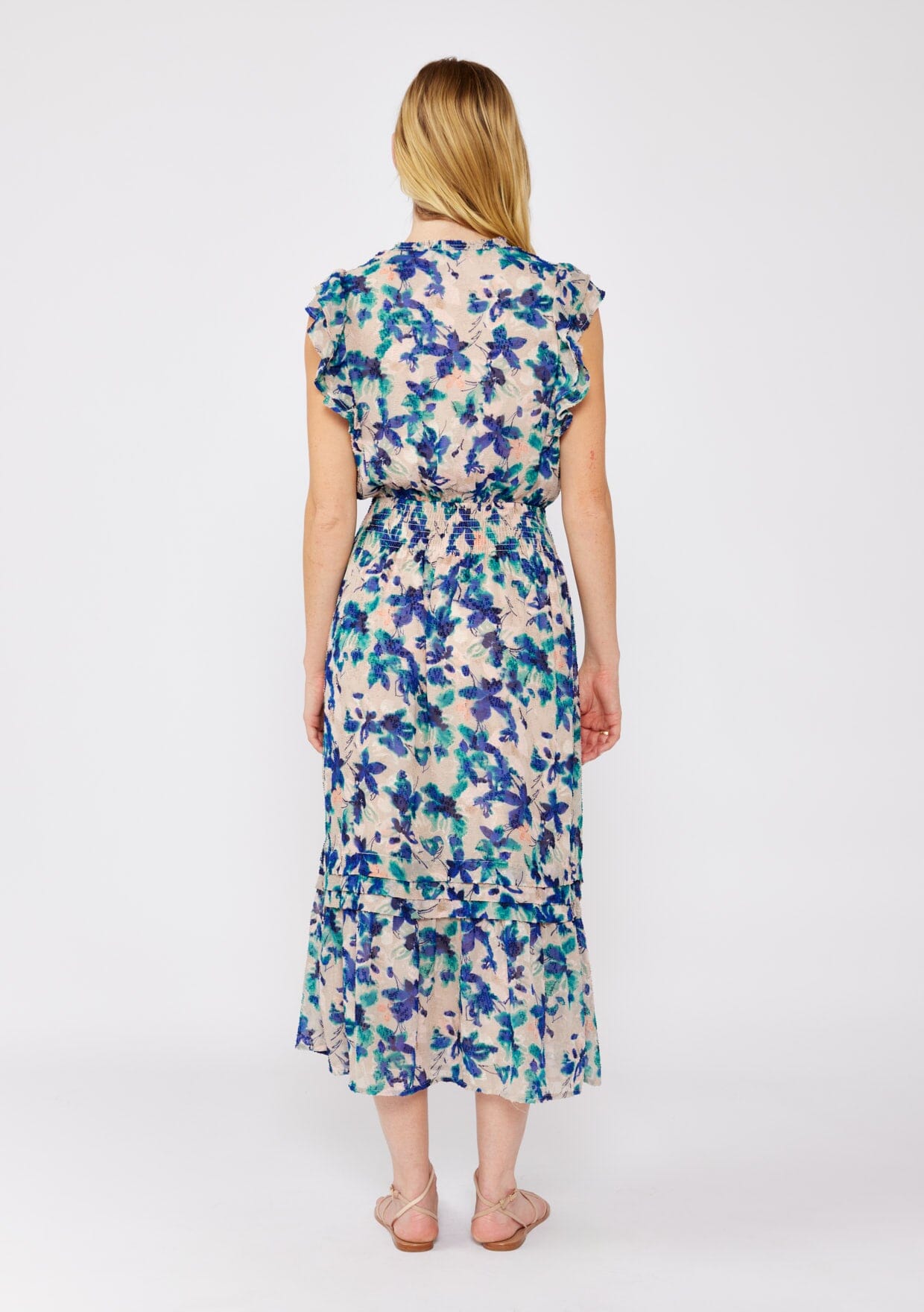 Serene Floral Midi Dress