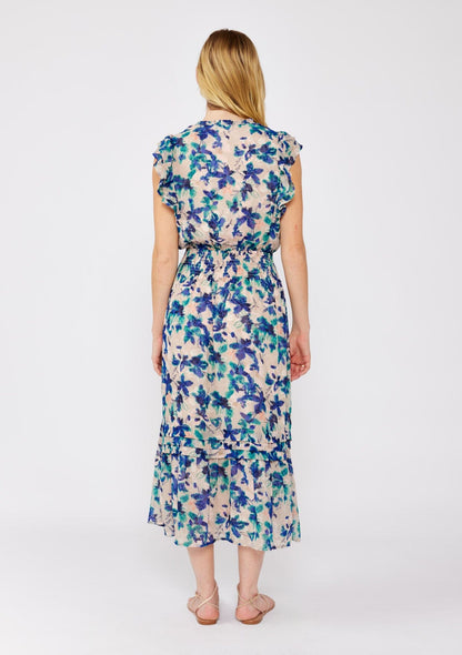 Serene Floral Midi Dress