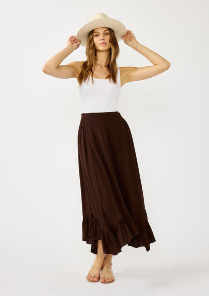 Lainey Ruffle Maxi Skirt