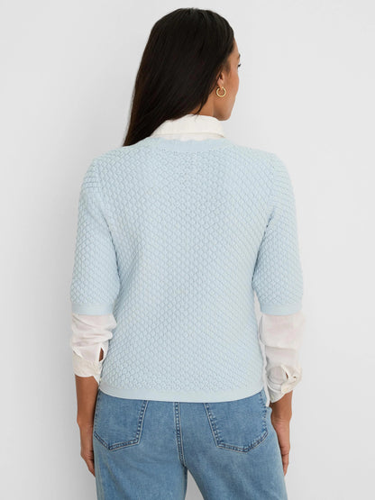 Scallop Texture Sweater Tee