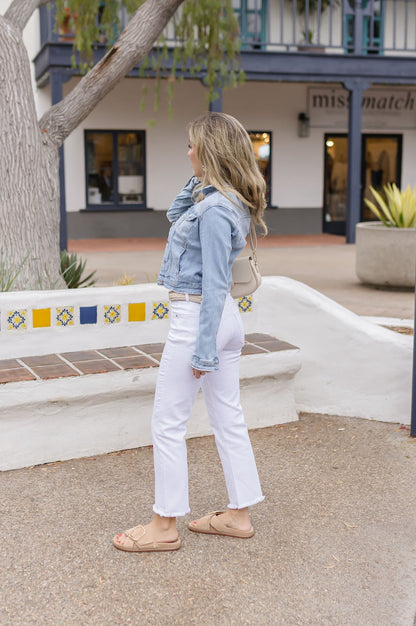 Charlotte Long Sleeve Denim Jacket Light Wash