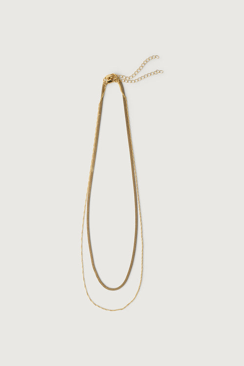 CUBE AND TWIST CHAIN NECKLACE