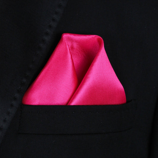 Pocket Square | Hot Pink Mikado #57