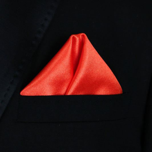 Pocket Square | Orange Thick Satin #57