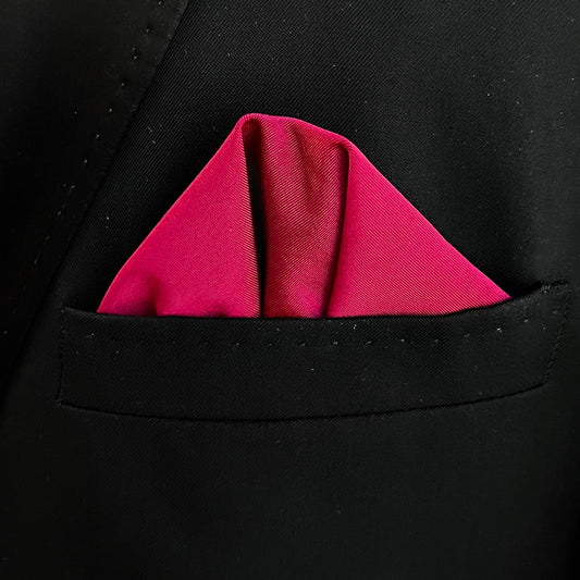 Ruby Slinky Pocket Square