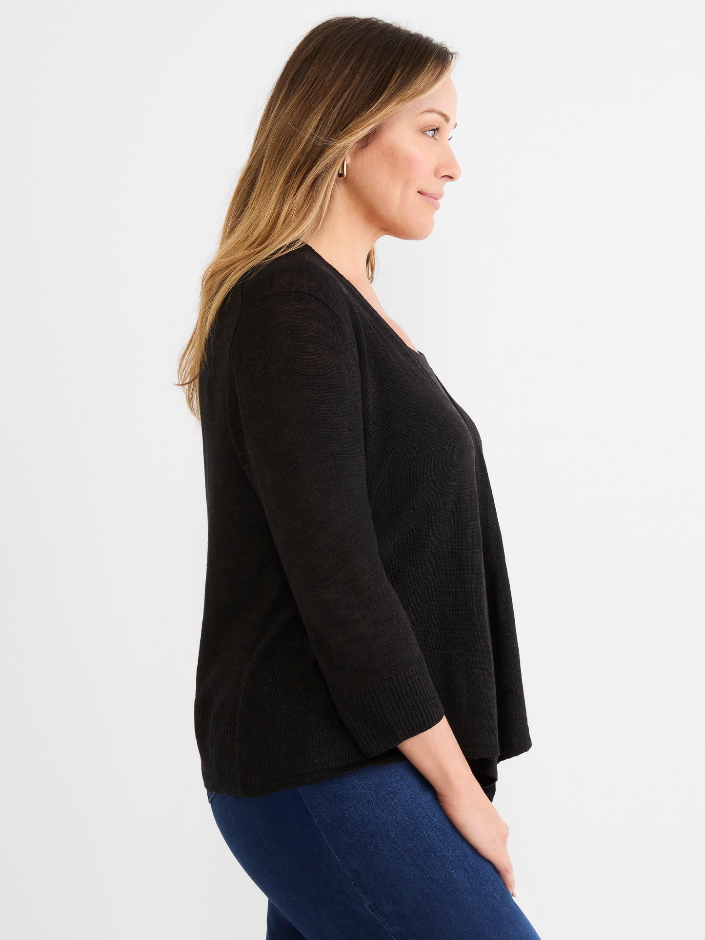 Slub Knit 4-Way Cardigan