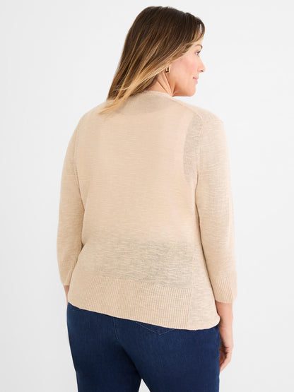 Slub Knit 4-Way Cardigan