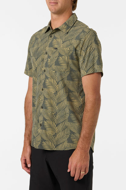 TRVLR Perforated Printed Standard Fit Shirt