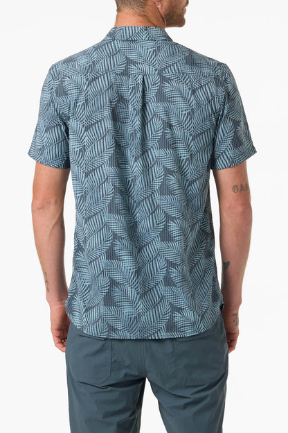 TRVLR Perforated Printed Standard Fit Shirt