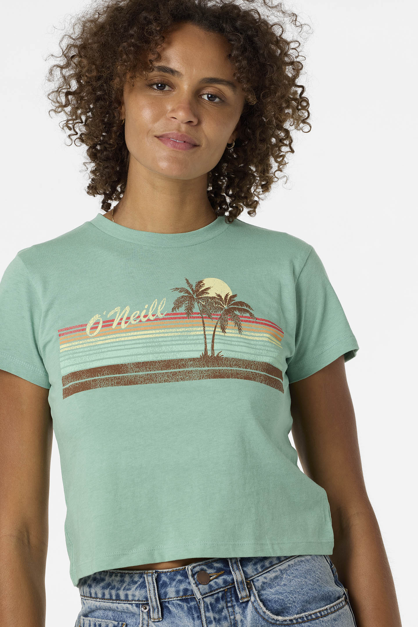 Retro Stripe Fitted Tee