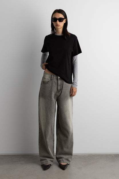 MIDWEIGHT COTTON CREWNECK T-SHIRT
