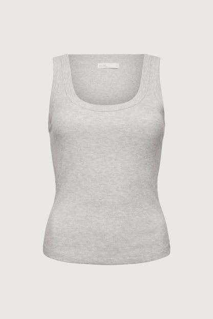 RIBBED MODAL SCOOP NECK TANK TOP