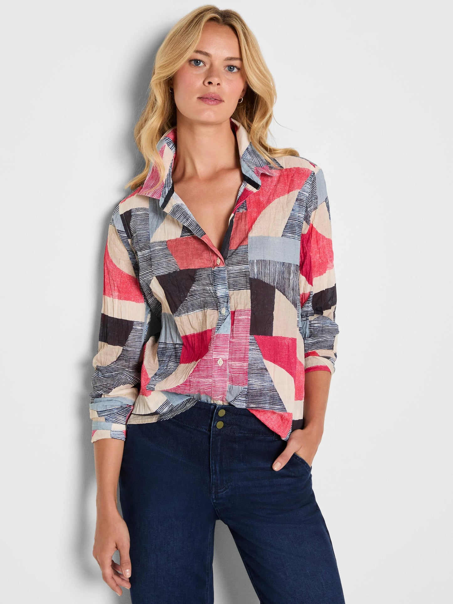 Set Sail Cotton Crinkle Shirt