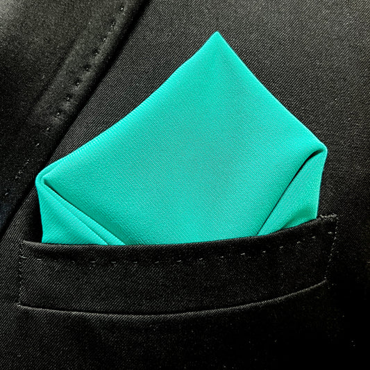 Teal Pocket Square