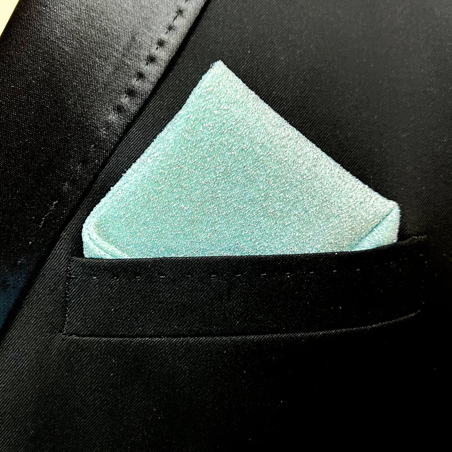 Frozen Shimmer Pocket Square
